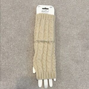 Knit Soul Beige Cable Knit Arm Warmers
